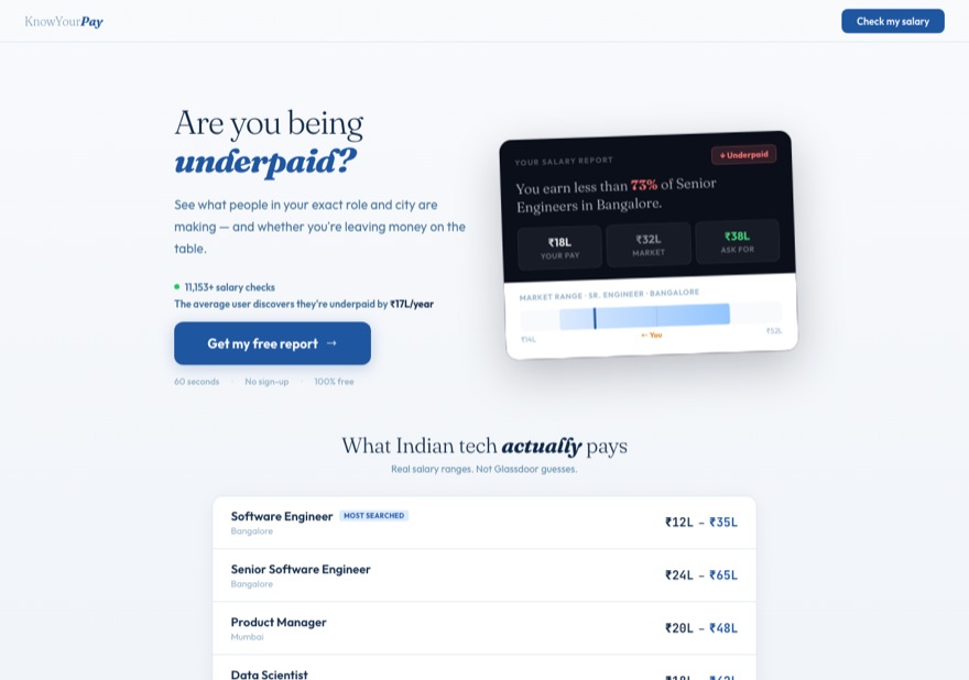 KnowYourPay — are you being underpaid?